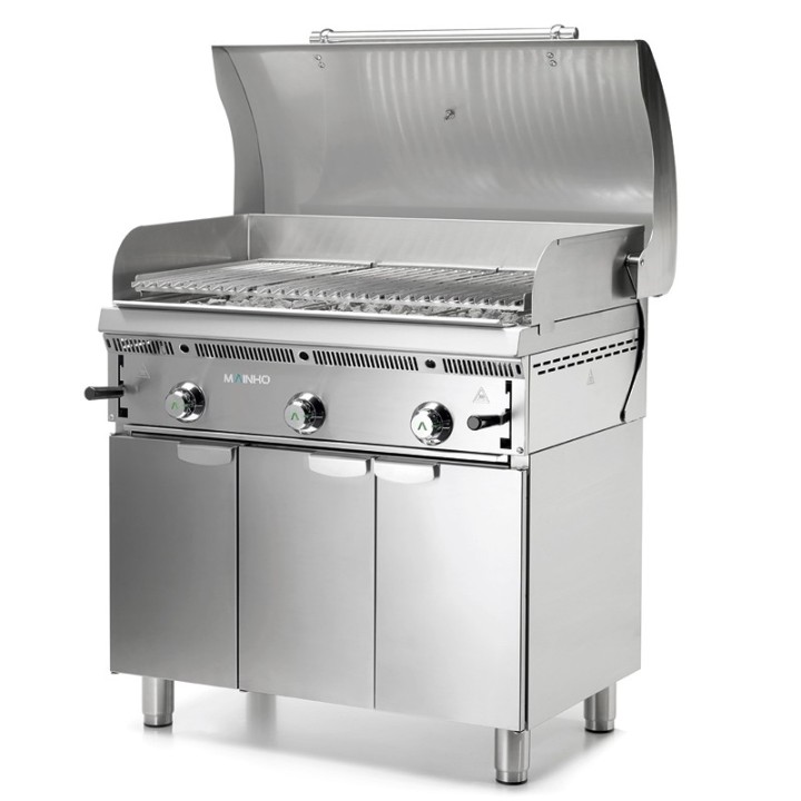 BARBECUE GRILL OP GESLOTEN KAST, L 600 MM RBBQ060 MAINHO