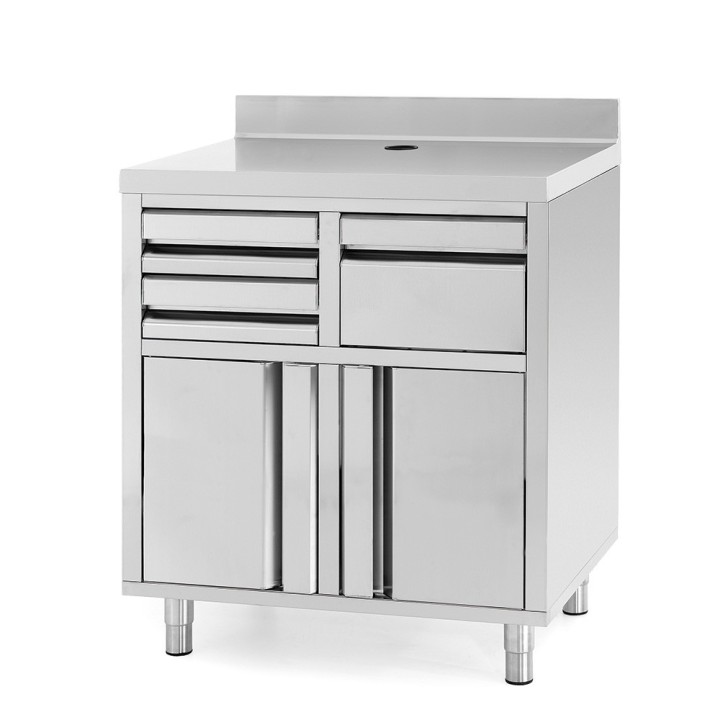 MEUBEL VOOR KOFFIEMACHINE, L 820 MM AMCAF0820 INFRICO