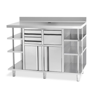 MEUBLE POUR MACHINE A CAFE, L 1500 MM AMCAF1500 INFRICO