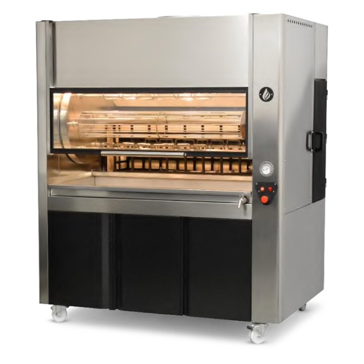 ROTISSOIRE A POULET AU CHARBON DE BOIS, 36 A 42 POULETS RCFW16 ROASTER