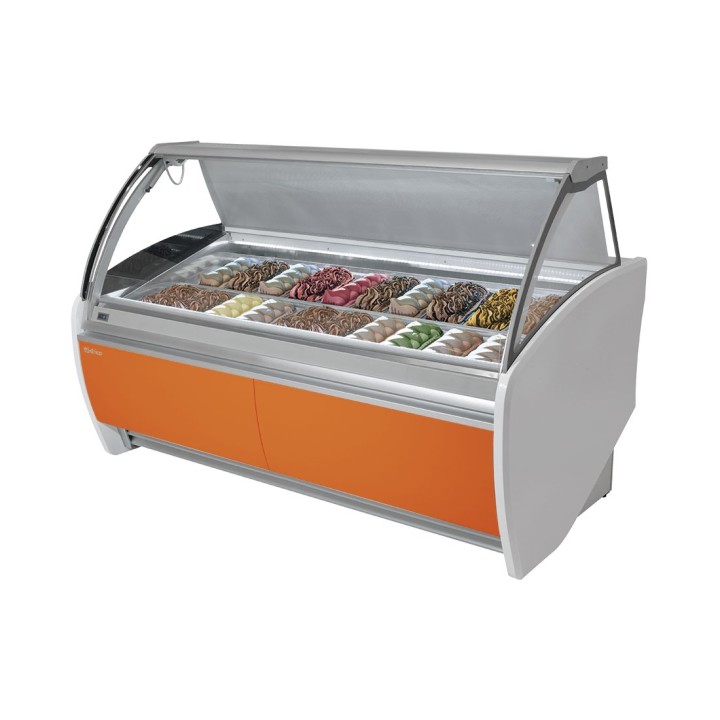 TOONBANK ICE-CREAM, GEBOGEN RUITEN, 20 x 5 L GVAR18H INFRICO