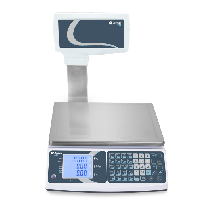 COMMERCIELE WEEGSCHAAL PRIJS/GEWICHT, TOT 30 KG, NAUWKEURIG TOT 10 GRAM IXTI030P BAXTRAN
