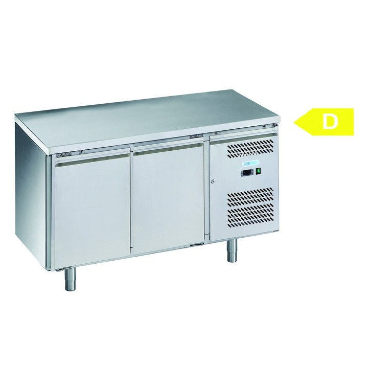 FRIGO TABLE POSITIF - 2 PORTES - PROFONDEUR 700 MM FCH72 FORCOLD