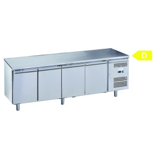 FRIGO TAFEL POSITIEF - 4 DEUR - DIEPTE 700 MM FCH74 FORCOLD