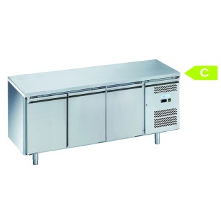 FRIGO TABLE POSITIF - 3 PORTES - PROFONDEUR 600 MM FCH63 FORCOLD