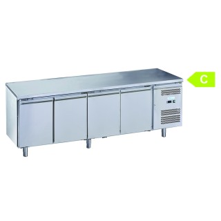 FRIGO TAFEL POSITIEF - 4 DEUR - DIEPTE 600 MM FCH64 FORCOLD