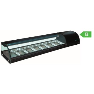 SUSHI VITRINE 7 x GN 1/3, L 1800 MM YSUSHI-7 FORCAR