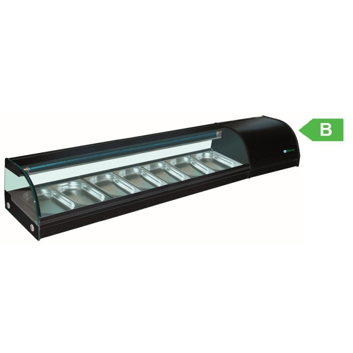 SUSHI VITRINE 7 x GN 1/3, L 1800 MM YSUSHI-7 FORCAR