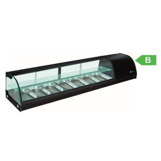 VITRINE A TAPAS 7 x GN 1/3, L 1800 MM FTAPAS-7 FORCAR