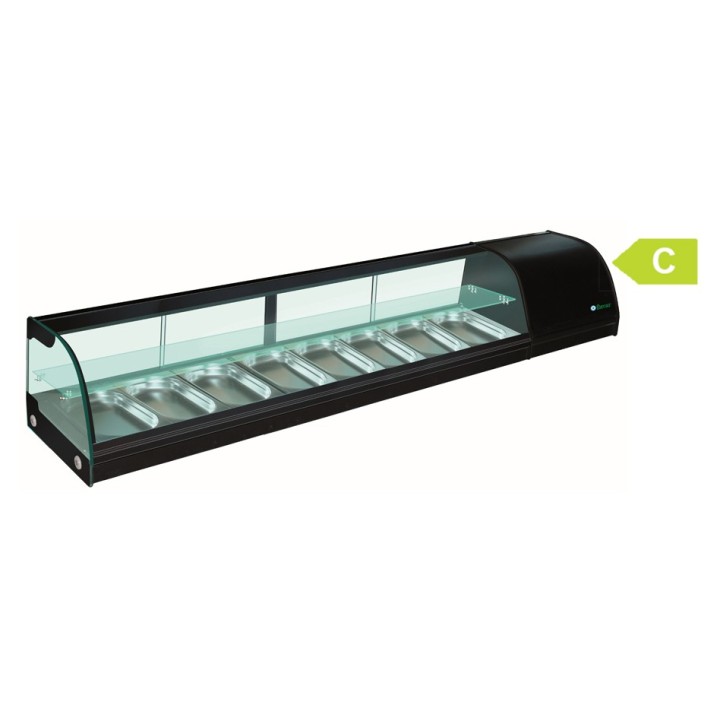 TAPAS VITRINE 8 x GN 1/3, L 2000 MM FTAPAS-8 FORCAR