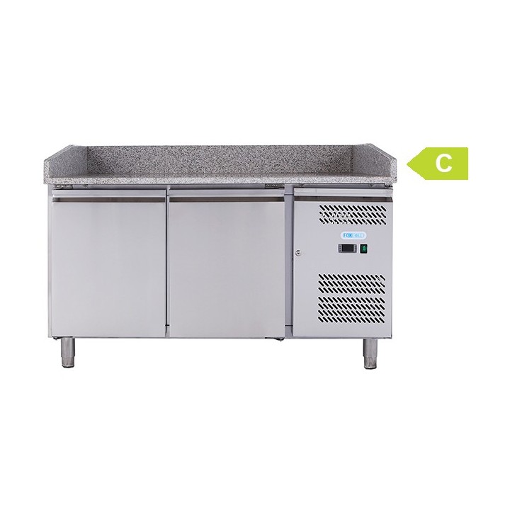 FRIGO PIZZA TAFEL - 2 DEUR - DIEPTE 800 MM VMPT17 FORCOLD