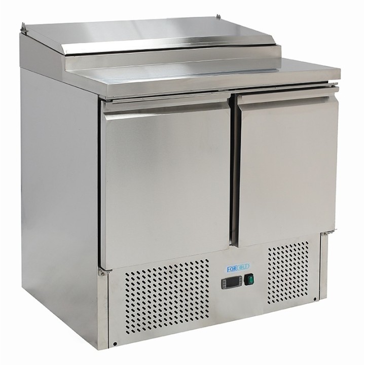 FRIGO SALADETTE, 2 DEUR, MET STRUCTUUR 5 X GN 1/6 FMET1000EN FORCOLD