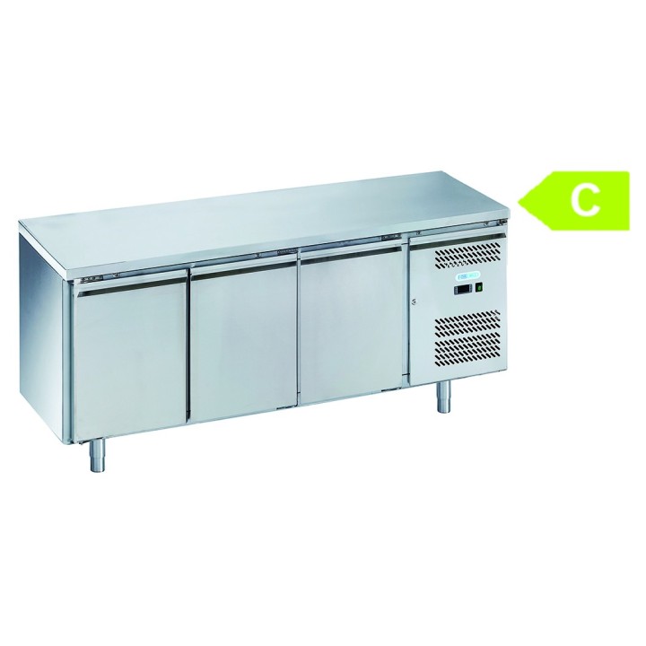 FRIGO TABLE POSITIF - 3 PORTES - PROFONDEUR 800 MM KCH83 FORCOLD