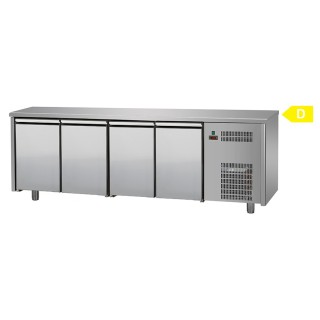 FRIGO TABLE POSITIF - 4 PORTES - PROFONDEUR 600 MM FTAB6004 TECNODOM