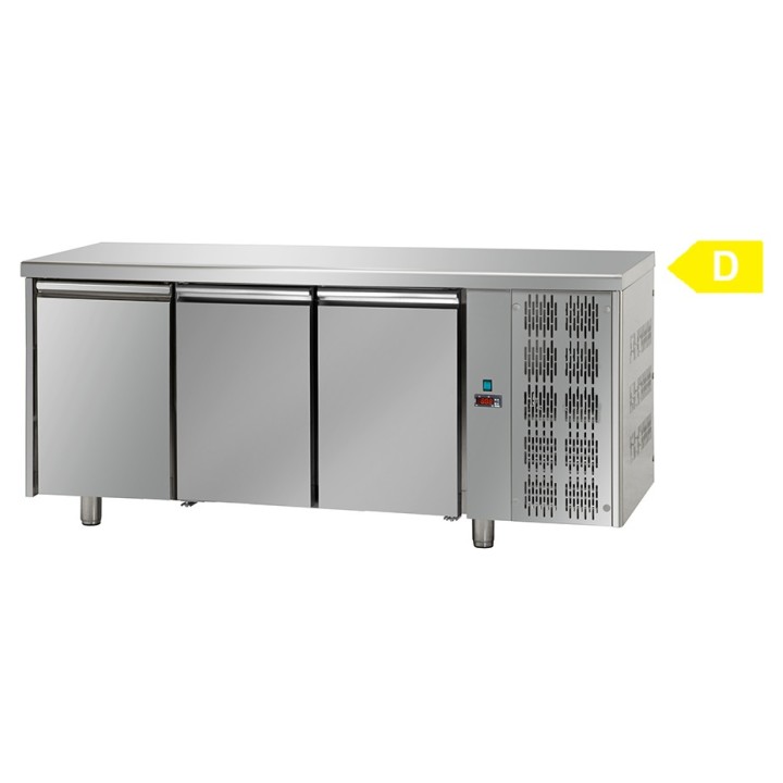 FRIGO TABLE POSITIF - 3 PORTES - PROFONDEUR 700 MM FTAB7003 TECNODOM