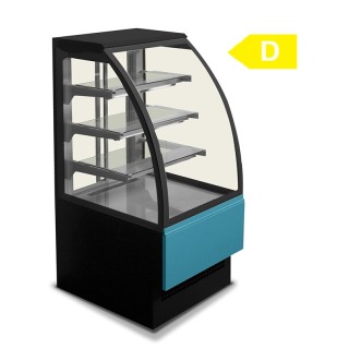 GEKOELDE TENTOONSTELLINGSVITRINE, L 600 MM LEVO060V TECNODOM