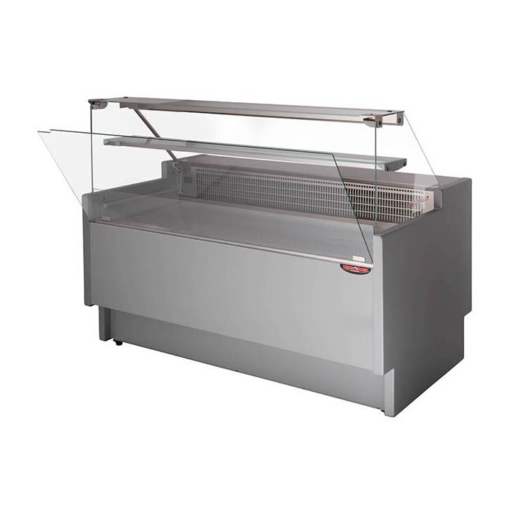 COMPTOIR VITRINE REFRIGERE SEMI-VENTILE (P 780 MM), VITRES DROITES, L 2480 MM FIGO7825VD TECNODOM
