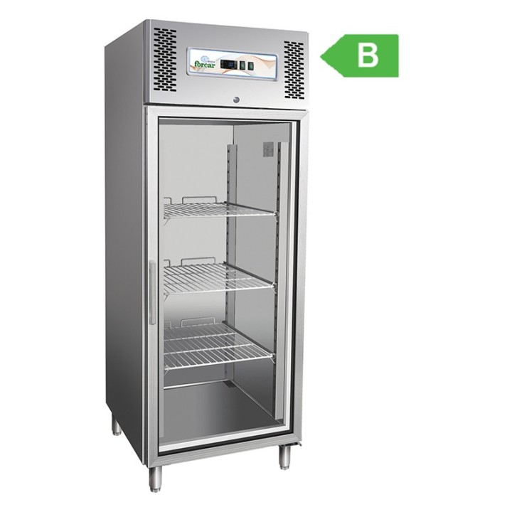 ARMOIRE FRIGORIFIQUE, 1 PORTE VITREE, GN 2/1, 650 L FCHP0650TNV FORCAR