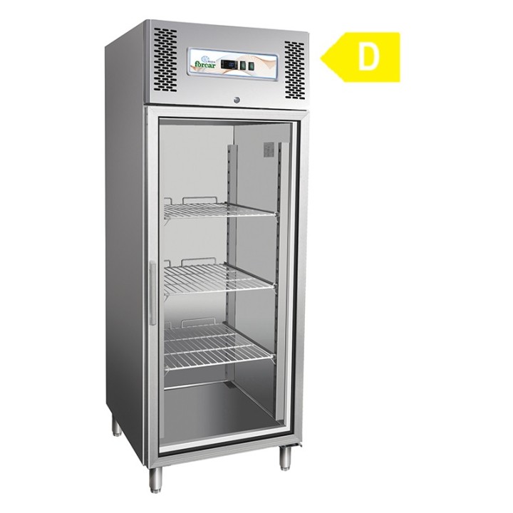 VRIESKAST, 1 GLASDEUR, GN 2/1, 650 L FCHP0650BTV FORCAR