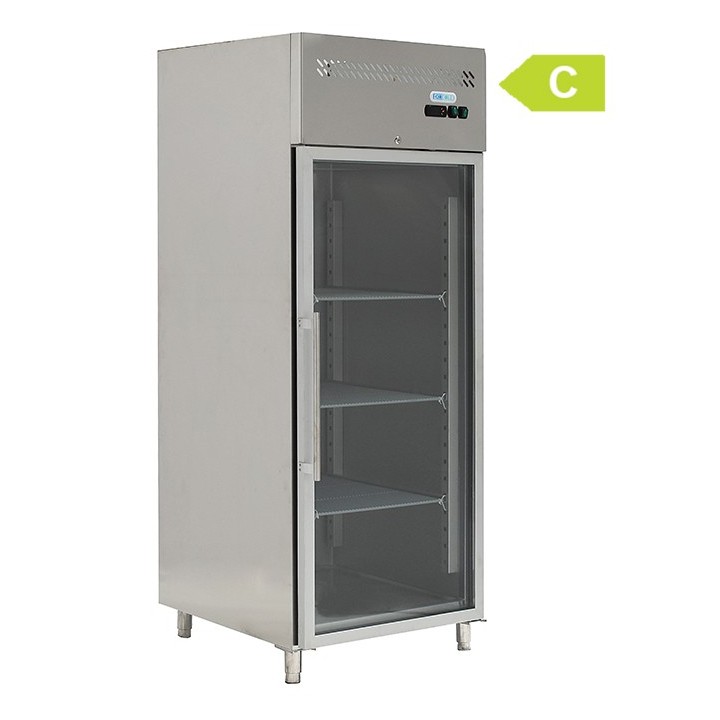 ARMOIRE FRIGORIFIQUE, 1 PORTE VITREE, GN 2/1, 650 L FCH0650TNV FORCOLD