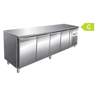 FRIGO TABLE POSITIF - 4 PORTES - PROFONDEUR 700 MM FCHP74 FORCAR
