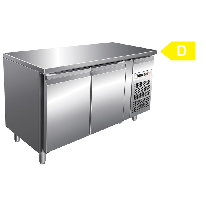 FRIGO TABLE NEGATIF - 2 PORTES - PROFONDEUR 700 MM FCHP72BT FORCAR