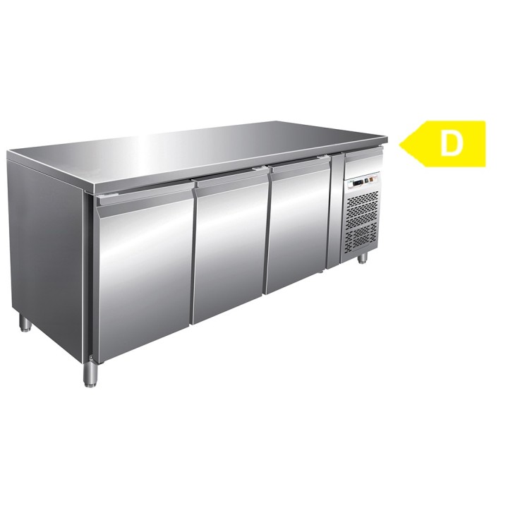 FRIGO TAFEL NEGATIEF - 3 DEUR - DIEPTE 700 MM FCHP73BT FORCAR