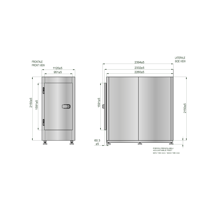 CELLULE MORTUAIRE REFRIGEREE (3 CORPS) HMFFD3TN MEDDOM