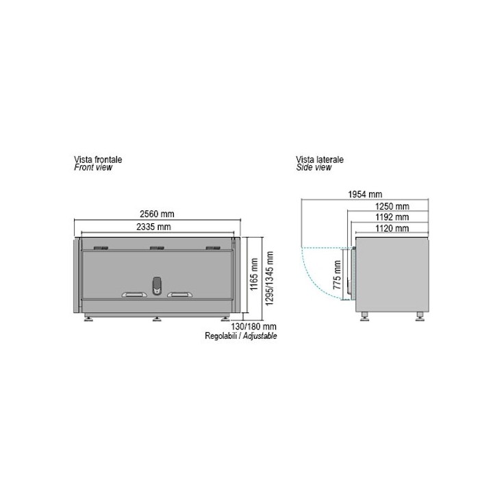 CELLULE MORTUAIRE REFRIGEREE (1 CORP) - OUVERTURE LATERALE HMSFD11TN MEDDOM