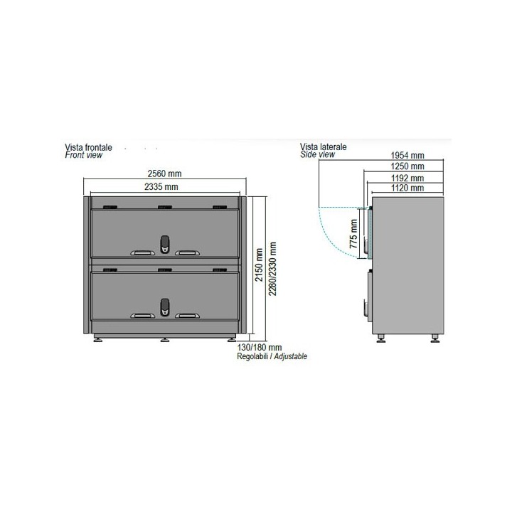 GEKOELDE MORTUARIUMCEL (2 LICHAMEN) - OPENING OP DE ZIJKANT HMSFD22TN MEDDOM