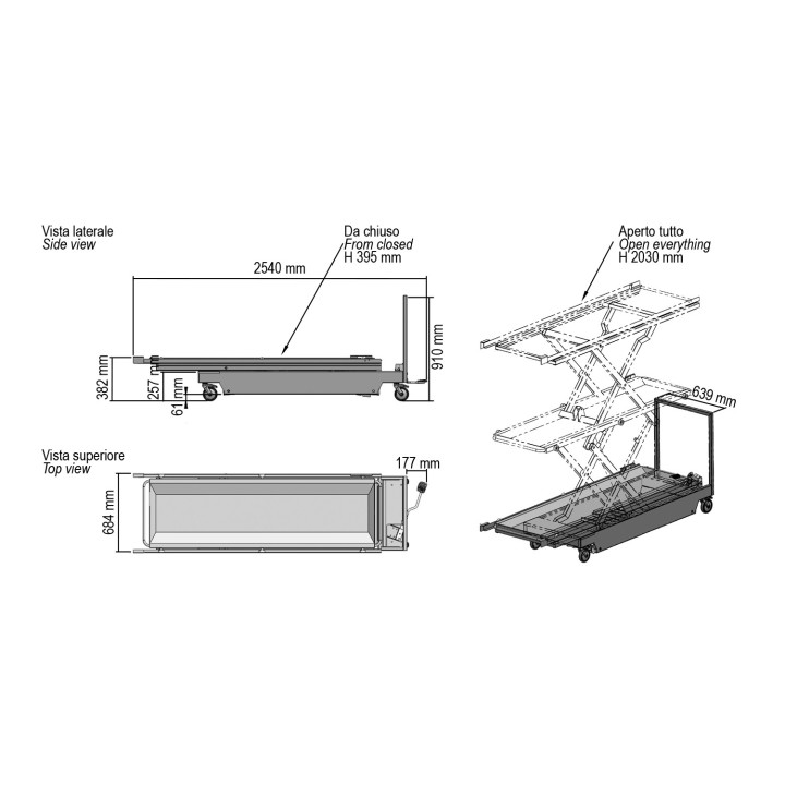 MANUELE LIFT TROLLEY HMELEVM MEDDOM