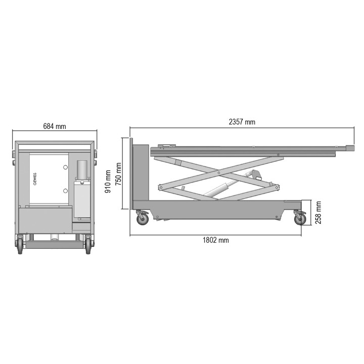 ELECTRISCHE LIFT TROLLEY HMELEVE MEDDOM