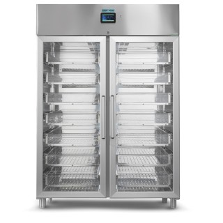 ARMOIRE MEDICAL REFRIGEREE, 2 PORTES VITREES, 1310 L HGN1400TNV MEDDOM