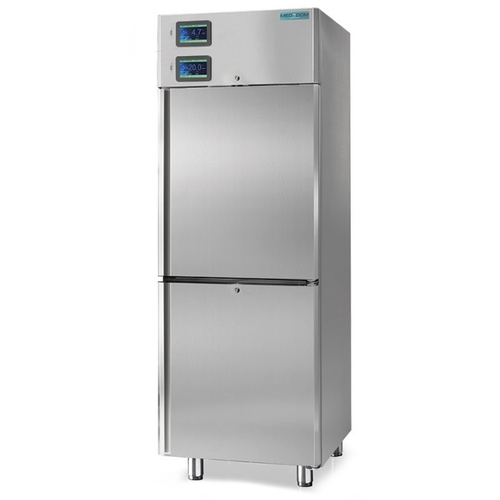 MEDISCHE DUBBELE TEMPERATUURSKAST, 2 DEUR, 600 L HGN0700TN+BTN MEDDOM