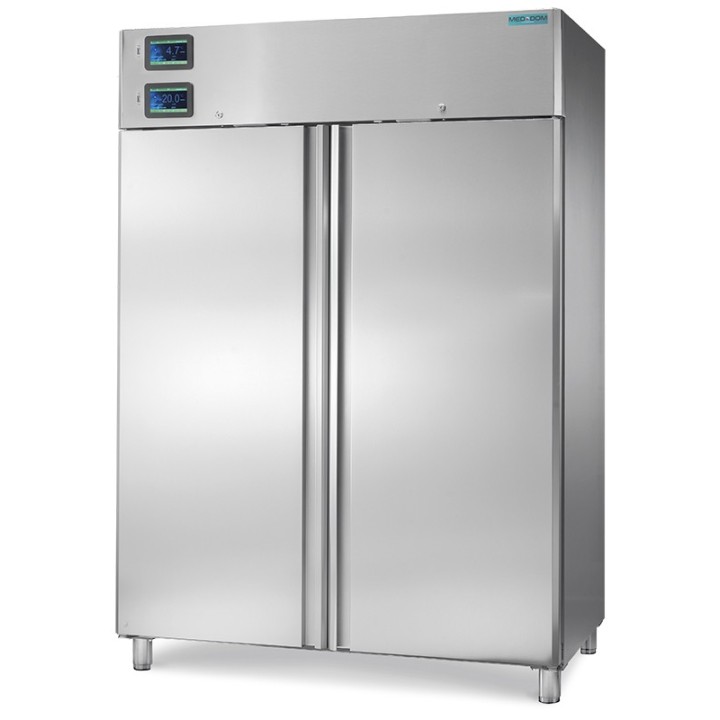ARMOIRE MEDICAL DOUBLE TEMPERATURE, 2 PORTES, 1310 L HGN1400TN+BTN MEDDOM