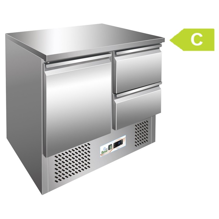 FRIGO SALADETTE, 1 DEUR EN 2 SCHUIVEN FMETP1000T FORCAR