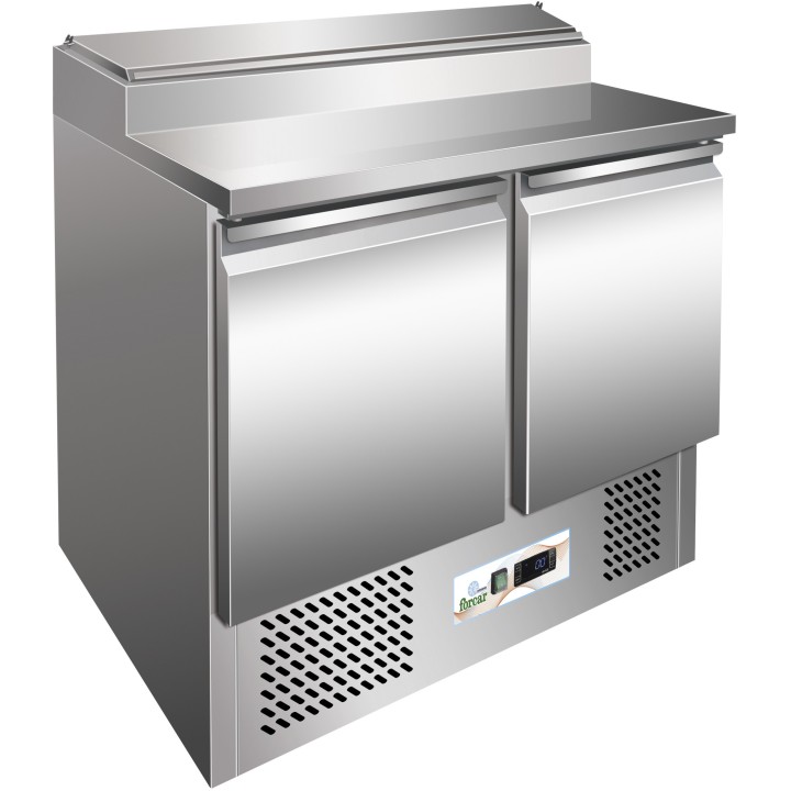 FRIGO SALADETTE, 2 DEUR, MET STRUCTUUR 5 X GN 1/6 FMETP1000EN FORCAR