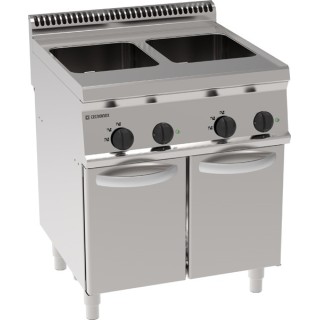 CUISEUR A PATES ELECTRIQUE 2 x 23 L SUR ARMOIRE FERMEE EEC870 TECNOINOX