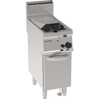 FRITEUSE GAZ 1 x 14 L SUR ARMOIRE FERMEE EGF470 TECNOINOX