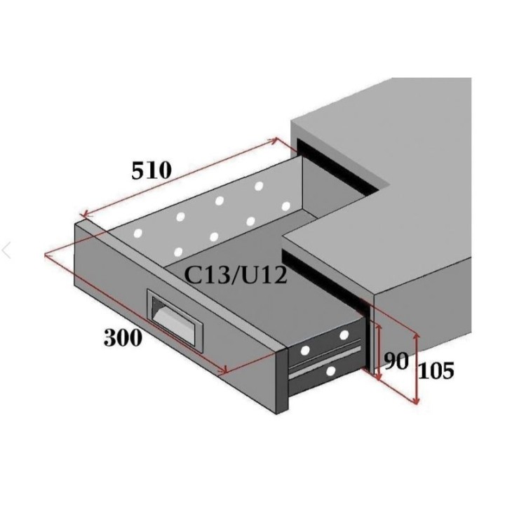 BLOC 3 SCHUIVEN VOOR FRIGO TAFEL FCH7 FCH7 1/3 FORCOLD