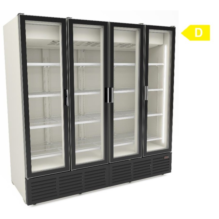 FRIGO DRANKENVITRINE BEGLAASD, 4 KLAPDEUREN, 1630 L FTG163BAT ETERNA