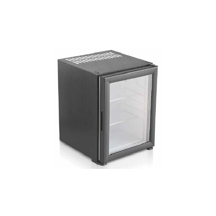 REFRIGERATEUR DE MINIBAR NOIR PORTE VITREE - SYSTEME A ABSORPTION, 40 L FMBA040V ETERNA