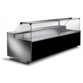COMPTOIR VITRINE REFRIGERE VENTLE (1000 MM), VITRES DROITES, L 2000 MM FM0920VD TECNODOM