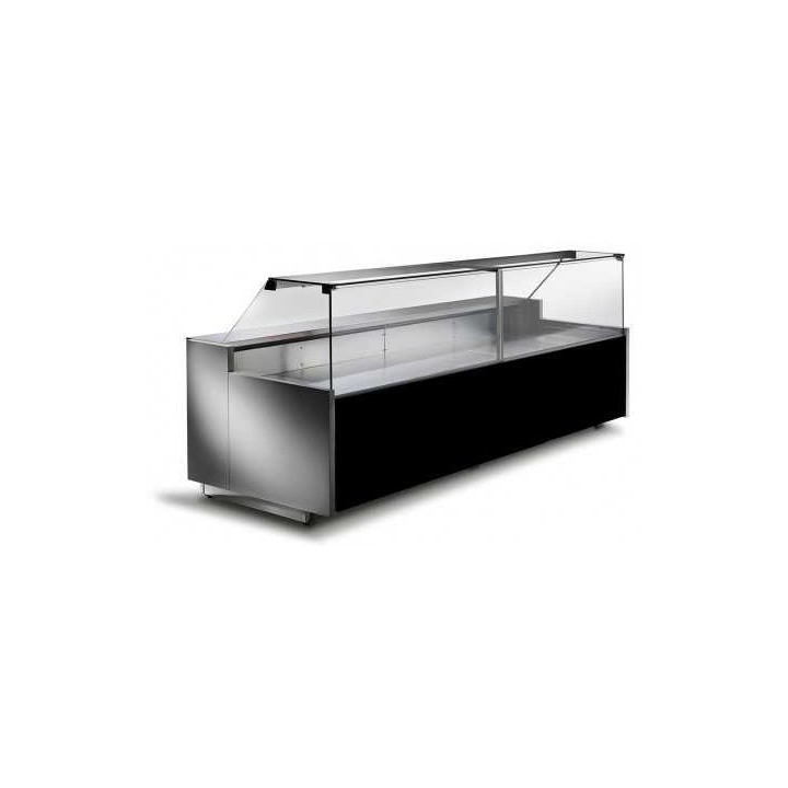 COMPTOIR VITRINE REFRIGERE VENTLE (1000 MM), VITRES DROITES, L 2000 MM FM0920VD TECNODOM