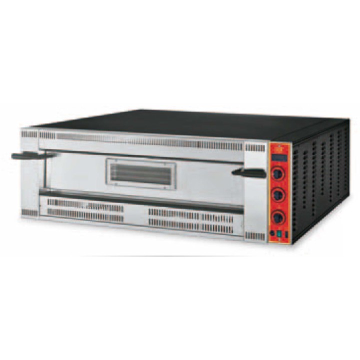 FOUR A PIZZA PROFESSIONNEL AU GAZ, 1 X 9 PIZZA Ø 350 MM, COMMANDES MECANIQUES VGA9-35 GGF