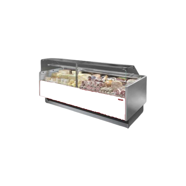 COMPTOIR VITRINE REFRIGERE VENTILE (P 895 MM), VITRES DROITES, L 2000 MM FMR0820VD TECNODOM