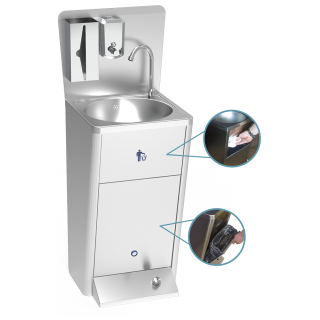 VRIJSTAANDE HANDWASSER - HEET EN KOUD WATER HLMP3 FRICOSMOS