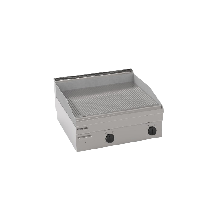 TOP FRY-TOP ELECTRIQUE DOUBLE, RAINURE