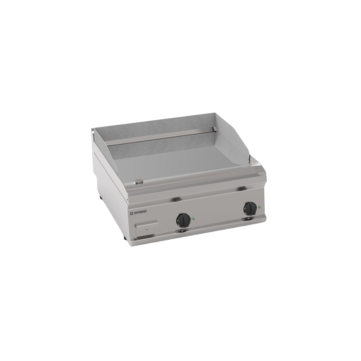 TOP FRY-TOP DOUBLE ELECTRIQUE, LISSE CHROME