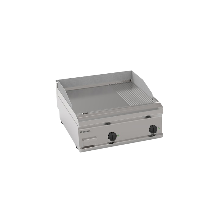 TOP FRY-TOP ELECTRIQUE, 2/3 LISSE ET 1/3 RAINURE